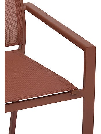Fauteuil de jardin empilable en aluminium ESSENTIA