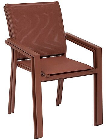 Fauteuil de jardin empilable en aluminium ESSENTIA