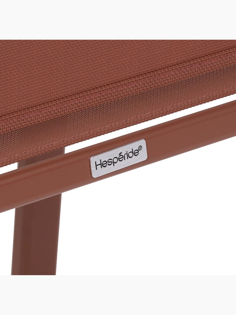 Fauteuil de jardin empilable en aluminium ESSENTIA Terracotta - Kiabi