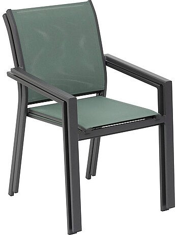 Fauteuil de jardin empilable en aluminium ESSENTIA