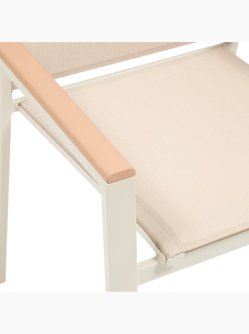 Fauteuil de jardin empilable en aluminium et acacia ESSENTIA - Kiabi Fauteuil de jardin empilable en aluminium et acacia ESSENTIA - Kiabi