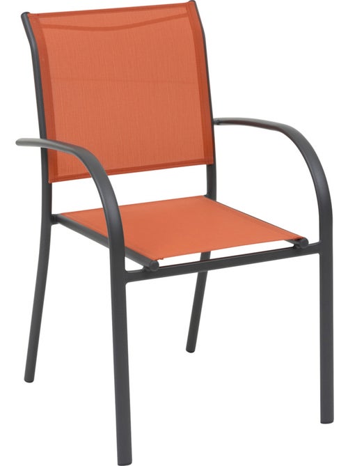 Fauteuil de jardin empilable en aluminium et acier PIAZZA - Kiabi Fauteuil de jardin empilable en aluminium et acier PIAZZA - Kiabi