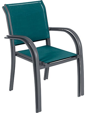Fauteuil de jardin empilable en aluminium et acier PIAZZA