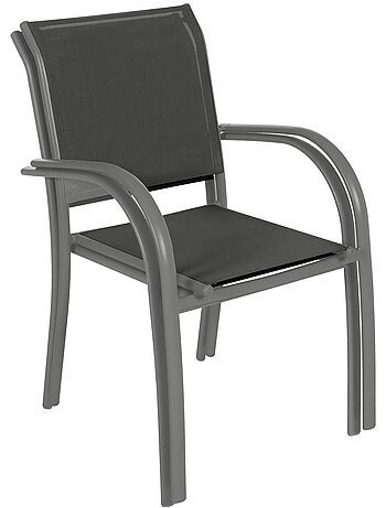 Fauteuil de jardin empilable en aluminium et acier PIAZZA