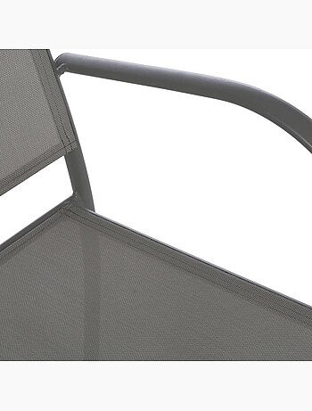 Fauteuil de jardin empilable en aluminium et acier PIAZZA
