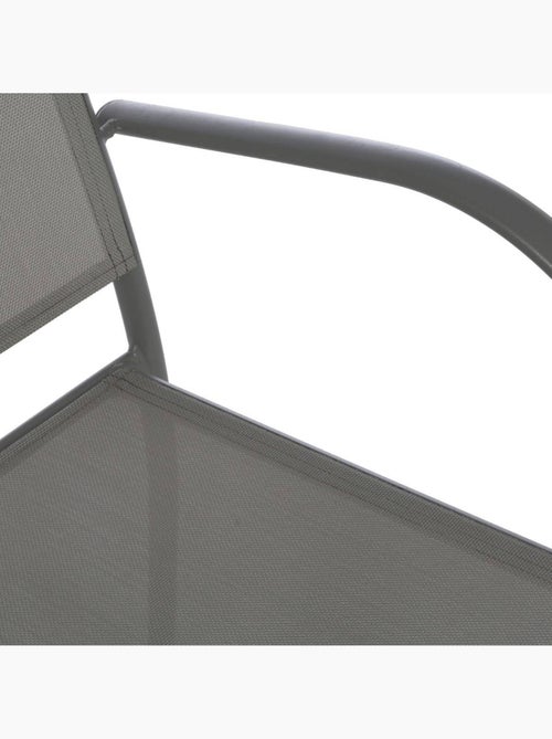 Fauteuil de jardin empilable en aluminium et acier PIAZZA - Kiabi