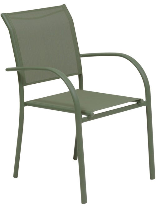 Fauteuil de jardin empilable en aluminium et acier PIAZZA - Kiabi Fauteuil de jardin empilable en aluminium et acier PIAZZA - Kiabi