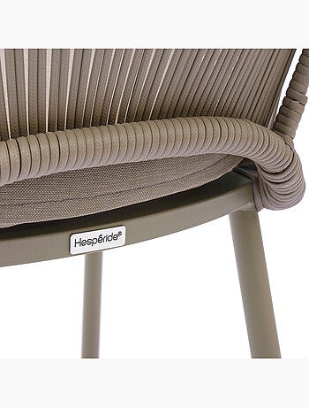 Fauteuil de jardin empilable en aluminium et rotin ORYON