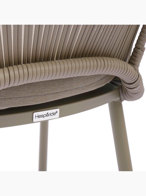 Fauteuil de jardin empilable en aluminium et rotin ORYON - Kiabi