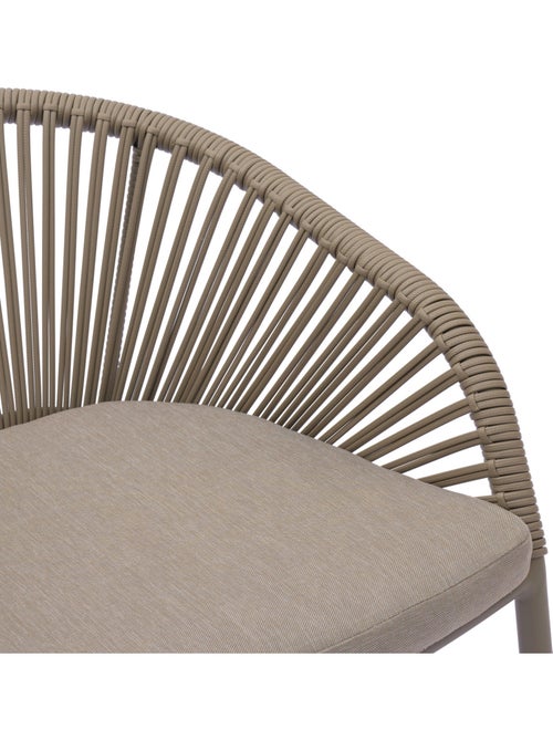 Fauteuil de jardin empilable en aluminium et rotin ORYON - Kiabi