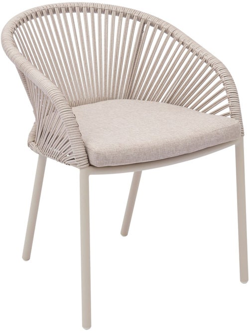 Fauteuil de jardin empilable en aluminium ORYON - Kiabi