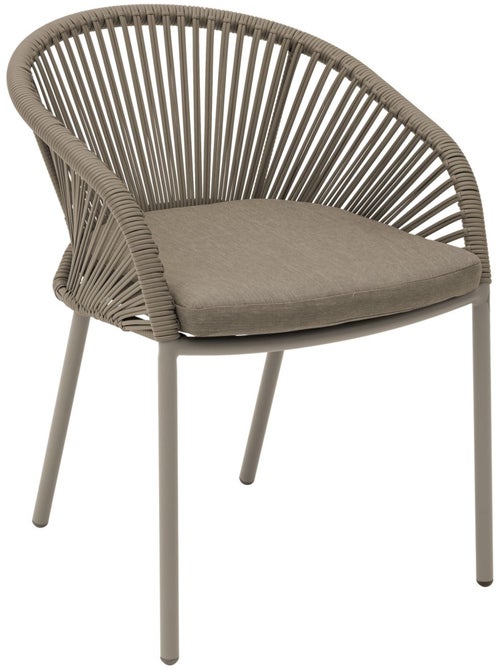 Fauteuil de jardin empilable en aluminium ORYON - Kiabi