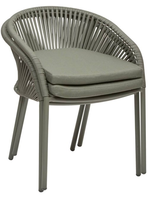 Fauteuil de jardin empilable en aluminium ORYON - Kiabi