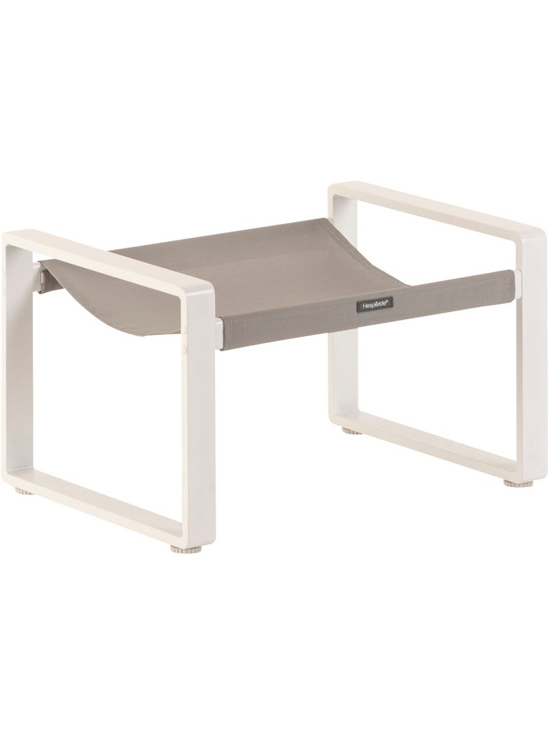 Fauteuil de jardin en aluminium avec repose-pieds LAMBINIO Blanc - Kiabi
