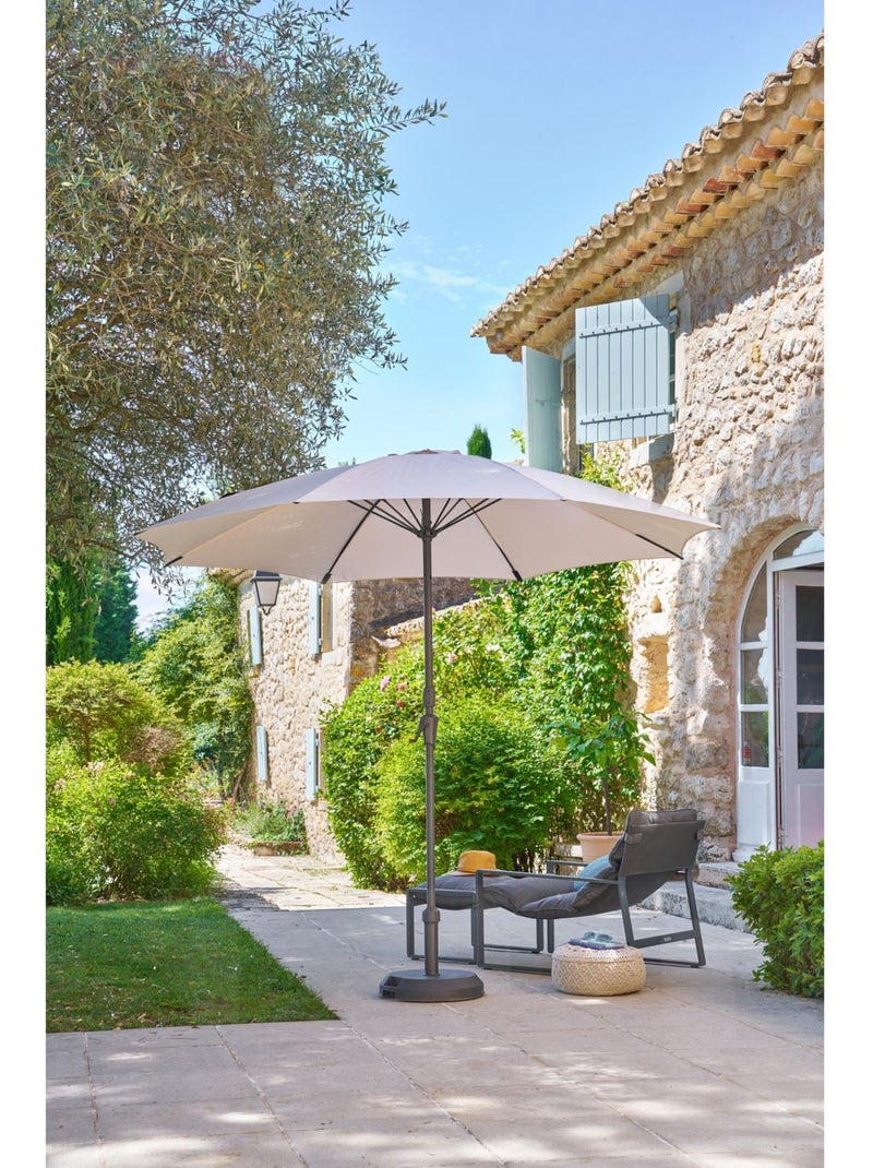 Fauteuil de jardin en aluminium avec repose-pieds LAMBINIO Gris foncé - Kiabi