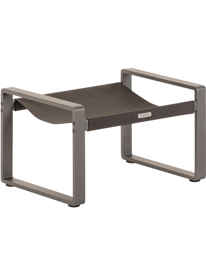 Fauteuil de jardin en aluminium avec repose-pieds LAMBINIO Gris foncé - Kiabi