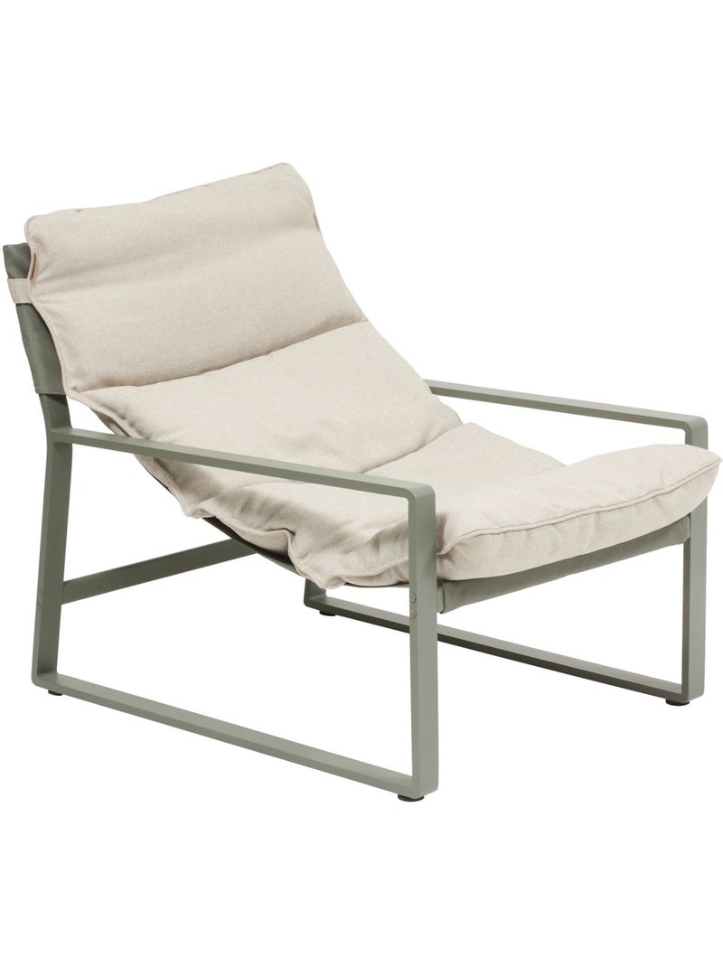 Fauteuil de jardin en aluminium avec repose-pieds LAMBINIO Vert - Kiabi