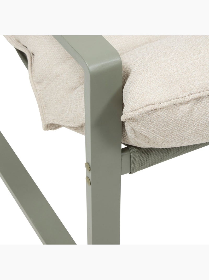 Fauteuil de jardin en aluminium avec repose-pieds LAMBINIO Vert - Kiabi