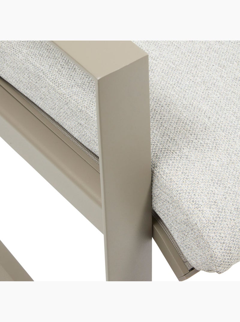 Fauteuil de jardin en aluminium BOREANE Taupe - Kiabi