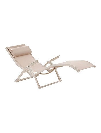 Fauteuil de jardin en aluminium et corde tressée LEMINDO