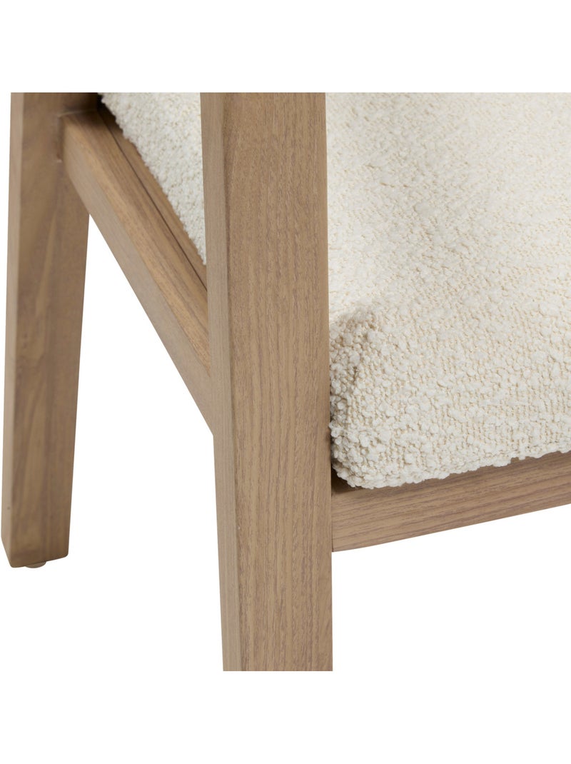 Fauteuil de jardin en aluminium et corde tressée MYLORE Beige - Kiabi