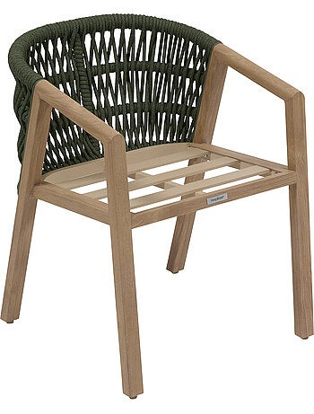 Fauteuil de jardin en aluminium et corde tressée MYLORE