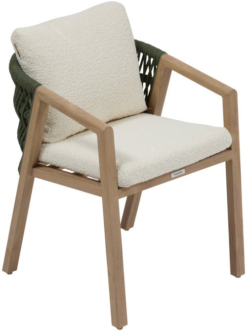 Fauteuil de jardin en aluminium et corde tressée MYLORE - Kiabi
