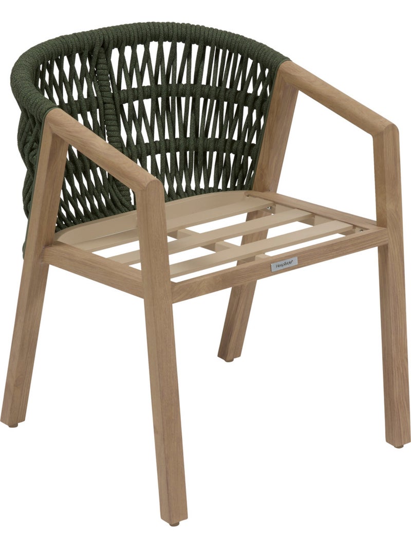Fauteuil de jardin en aluminium et corde tressée MYLORE Vert clair - Kiabi