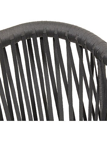 Fauteuil de jardin en aluminium et corde tressée ORIENGO