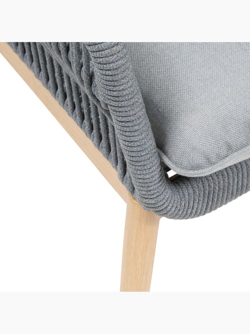 Fauteuil de jardin en aluminium et corde tressée ORISSA - Kiabi