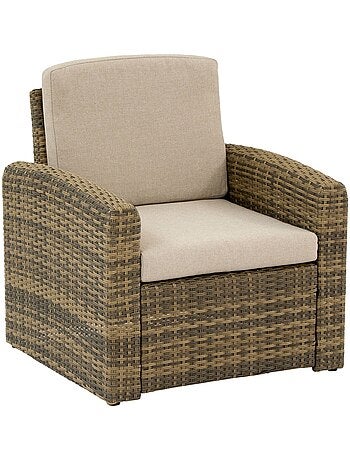 Fauteuil de jardin en aluminium et résine SELENIM