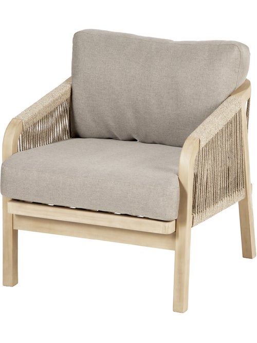 Fauteuil de jardin en bois d'acacia PAPOUASIE - Kiabi