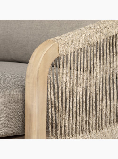 Fauteuil de jardin en bois d'acacia PAPOUASIE - Kiabi