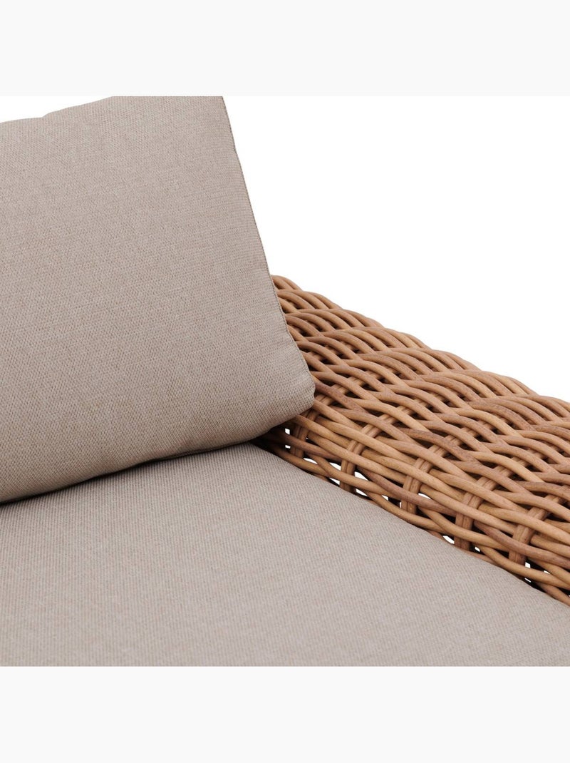 Fauteuil de jardin en résine tressée avec coussins savinia Multicolore - Kiabi