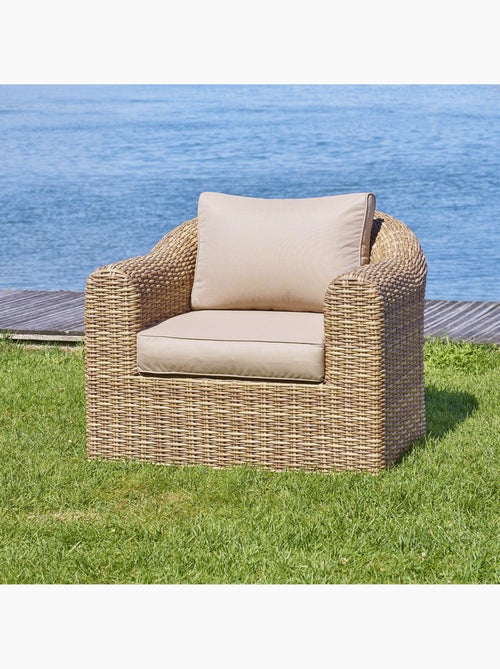 Fauteuil de jardin en résine tressée MOORÉA - Kiabi Fauteuil de jardin en résine tressée MOORÉA - Kiabi