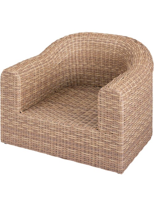 Fauteuil de jardin en résine tressée mooréa - Kiabi