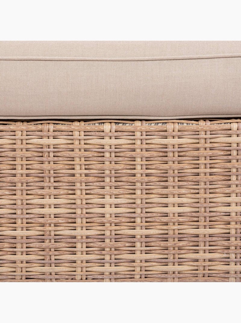 Fauteuil de jardin en résine tressée mooréa Beige - Kiabi