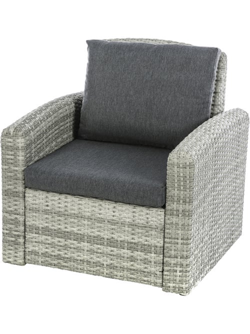 Fauteuil de jardin en résine tressée POLYNÉSIA - Kiabi