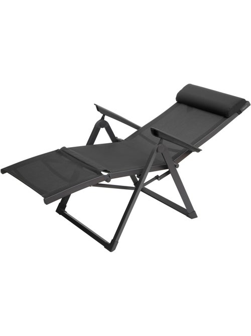 Fauteuil de jardin inclinable 8 positions et pliant en aluminium DECIMA - Kiabi Fauteuil de jardin inclinable 8 positions et pliant en aluminium DECIMA - Kiabi