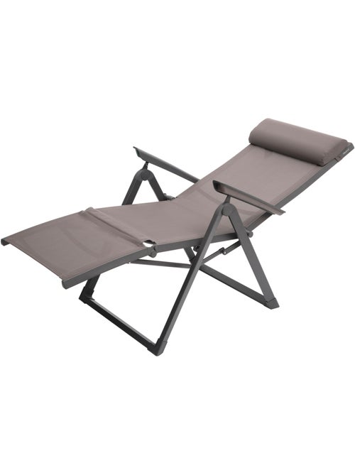 Fauteuil de jardin inclinable 8 positions et pliant en aluminium DECIMA - Kiabi Fauteuil de jardin inclinable 8 positions et pliant en aluminium DECIMA - Kiabi