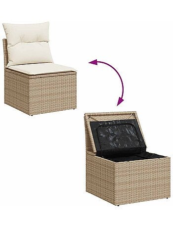 Fauteuil de jardin modulaire avec rangement