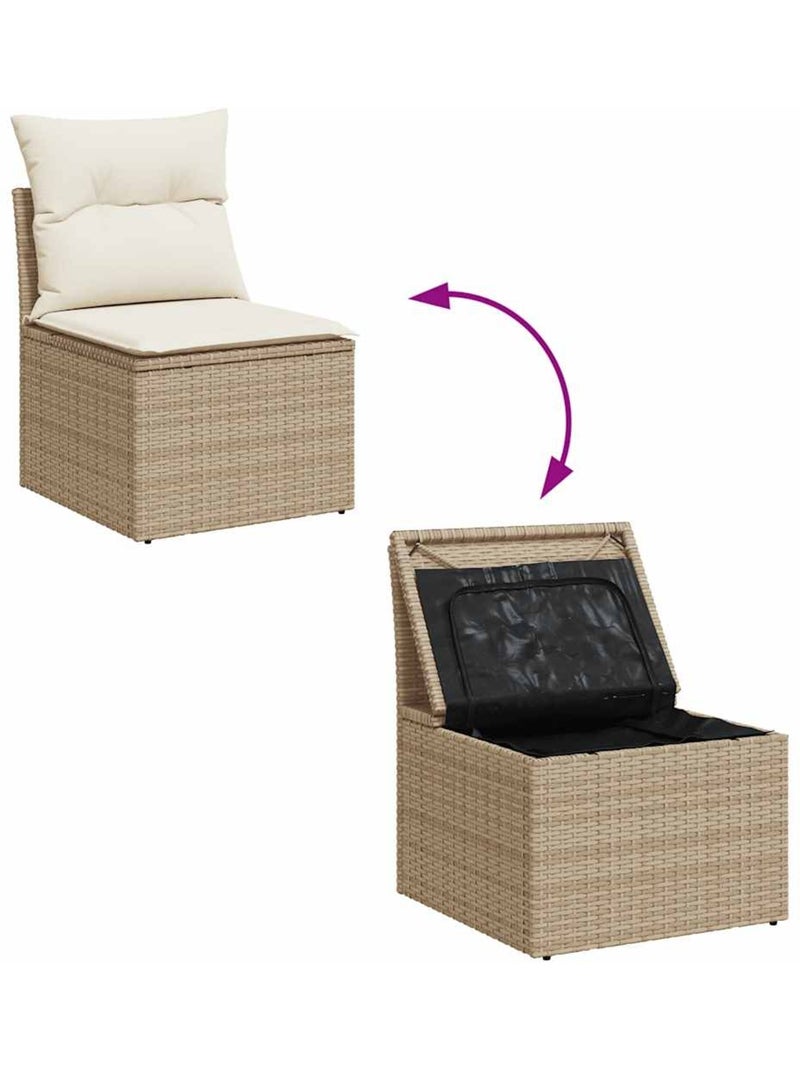 Fauteuil de jardin modulaire avec rangement Beige - Kiabi
