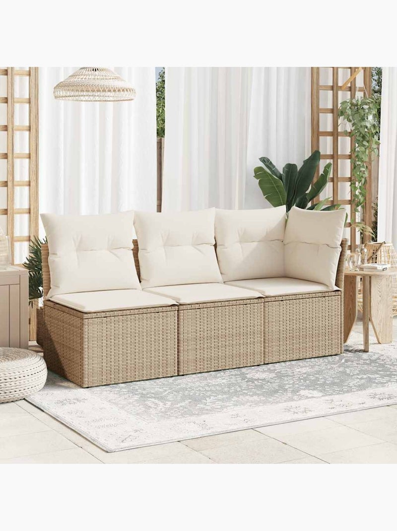 Fauteuil de jardin modulaire avec rangement Beige - Kiabi