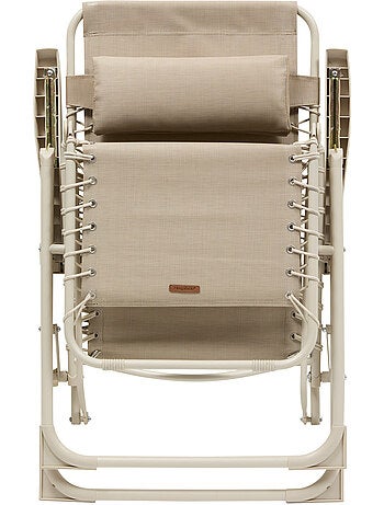 Fauteuil de jardin relax inclinable 5 positions et pliant en acier SILOS