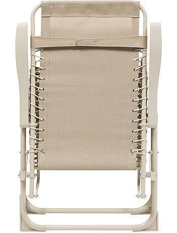 Fauteuil de jardin relax inclinable 5 positions et pliant en acier SILOS