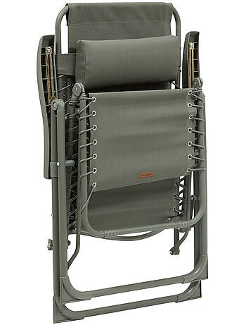Fauteuil de jardin relax inclinable 5 positions et pliant en acier SILOS