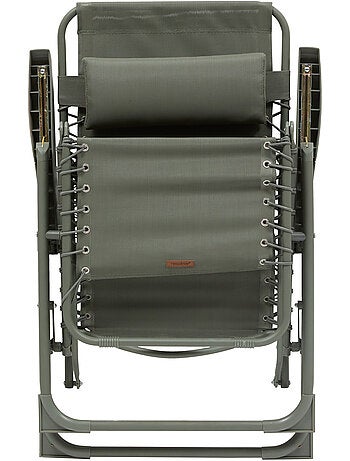 Fauteuil de jardin relax inclinable 5 positions et pliant en acier SILOS