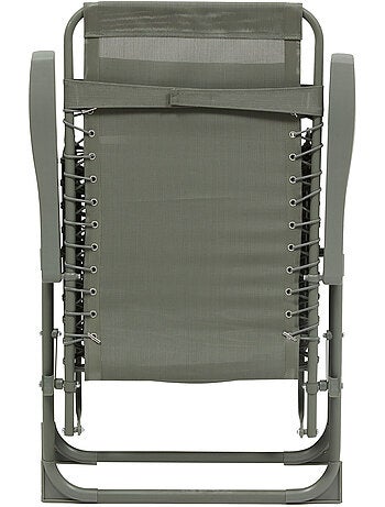 Fauteuil de jardin relax inclinable 5 positions et pliant en acier SILOS