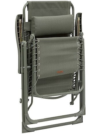 Fauteuil de jardin relax inclinable 5 positions et pliant en acier SILOS