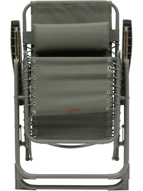 Fauteuil de jardin relax inclinable 5 positions et pliant en acier SILOS - Kiabi Fauteuil de jardin relax inclinable 5 positions et pliant en acier SILOS - Kiabi